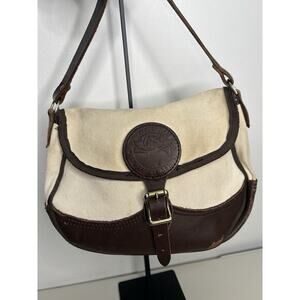 Duluth Pack Medium Canvas Leather Saddle Bag Natural Color